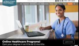 
							         West Coast University: Campus & Online Nursing Degrees								  
							    