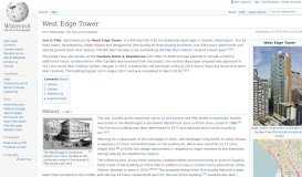 
							         West Edge Tower - Wikipedia								  
							    
