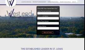 
							         West End Management and Leasing | St Louis Property Management								  
							    