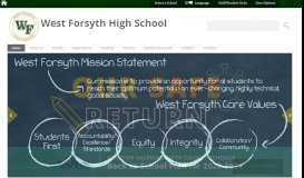 
							         West Forsyth High School - Winston-Salem/Forsyth County Schools								  
							    