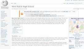 
							         West Hatch High School - Wikipedia								  
							    