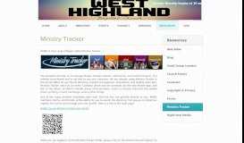 
							         West Highland Baptist Church: Milford, MI > Ministry Tracker								  
							    