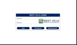 
							         West Hills Login								  
							    