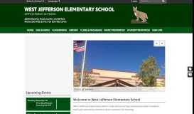
							         West Jefferson Elementary School: Home								  
							    