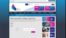 
							         West Lancashire College Login Area								  
							    