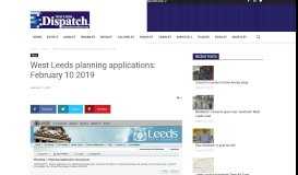 
							         West Leeds planning applications: February 25, 2019 | West Leeds ...								  
							    