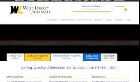 
							         West Liberty University: Affordable Public College Near Wheeling, WV								  
							    