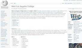 
							         West Los Angeles College - Wikipedia								  
							    