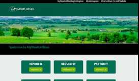 
							         West Lothian Council - My Homepage								  
							    