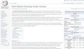 
							         West Milford Township Public Schools - Wikipedia								  
							    