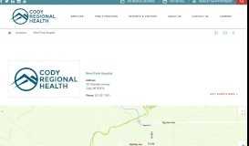 
							         West Park Hospital | Health Care in Park County - Cody Regional Health								  
							    