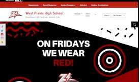 
							         West Plains High School / Homepage								  
							    
