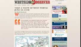 
							         West Portal Business Outlook Calm—for Now - Westside Observer								  
							    