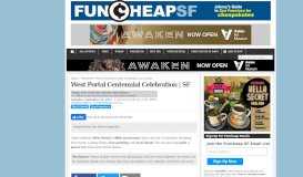 
							         West Portal Centennial Celebration | SF								  
							    