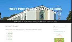 
							         West Portal Elementary School								  
							    