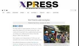 
							         West Portal fire under investigation – Golden Gate Xpress								  
							    