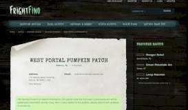 
							         West Portal Pumpkin Patch - FrightFind								  
							    