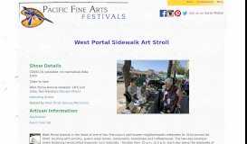 
							         West Portal Sidewalk Art Stroll - Pacific Fine Arts Festivals								  
							    