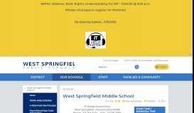 
							         West Springfield Middle School | West Springfield Public Schools								  
							    