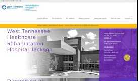 
							         West Tennessee Healthcare Rehabilitation Hospital Jackson, a ...								  
							    