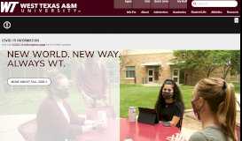 
							         West Texas A&M University								  
							    