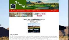 
							         West Valley Championship Event Portal :: Information - Golf AM Tour								  
							    