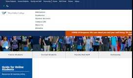 
							         West Valley College: Homepage								  
							    