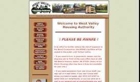 
							         West Valley Housing Authority								  
							    