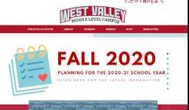 
							         West Valley Middle Level Campus								  
							    
