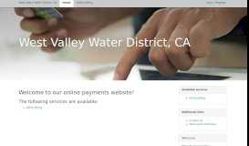 
							         West Valley Water District Payment Portal - OnlineBiller								  
							    