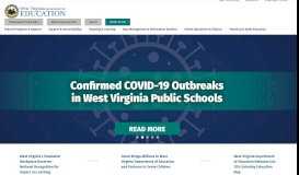 
							         West Virginia Department of Education								  
							    