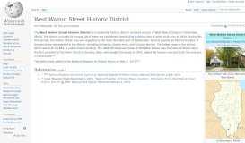 
							         West Walnut Street Historic District - Wikipedia								  
							    