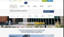 
							         Westchester Campus | PACE UNIVERSITY								  
							    