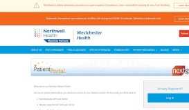 
							         Westchester Health Patient Portal - Westchester NY Healthcare								  
							    