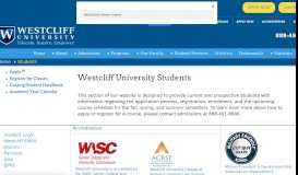 
							         Westcliff University Students								  
							    