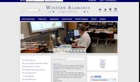 
							         Western Alamance High School / Homepage								  
							    