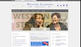 
							         Western Alamance Middle School / Homepage								  
							    