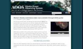 
							         Western Alaska subsistence data now available through AOOS portal ...								  
							    