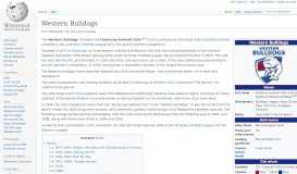 
							         Western Bulldogs - Wikipedia								  
							    