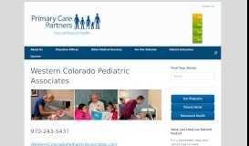 
							         Western Colorado Pediatric Associates - Primary Care Partners								  
							    
