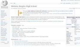 
							         Western Heights High School - Wikipedia								  
							    
