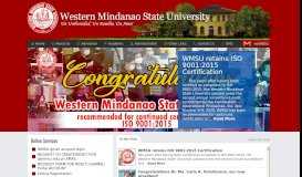 
							         Western Mindanao State University | Un Unibersidad, Un Familia, Un ...								  
							    
