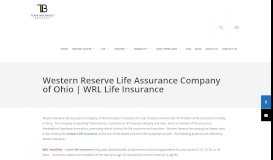
							         Western Reserve Life Assurance Company of Ohio | WRL Life ...								  
							    