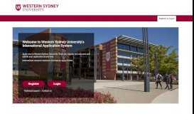 
							         Western Sydney University Apply Online (not Logged In) - Register ...								  
							    