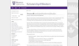 
							         Western University Electronic Thesis and Dissertation Repository ...								  
							    