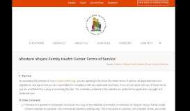 
							         Western Wayne Family Health Center Terms of Service - Western ...								  
							    