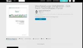 
							         WestfaliaSurge SMS@WEB - GEA Farm Technologies Portal - Yumpu								  
							    