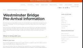 
							         Westminster Bridge Pre-Arrival Information | urbanest								  
							    
