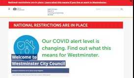 
							         Westminster City Council |								  
							    