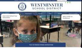 
							         Westminster School District								  
							    